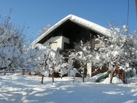 Unsere verschneite Ferienwohnung