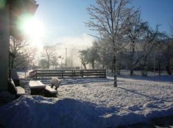 Unser Garten im Winter